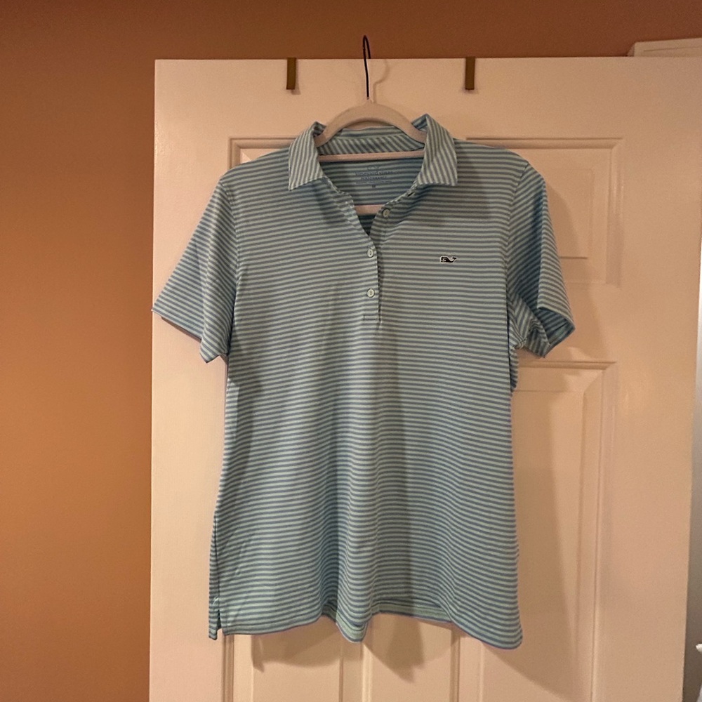 Vineyard Vines Blue Striped Button Down Shirt, sz M